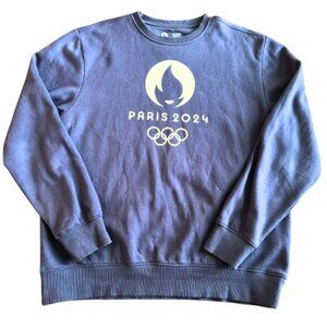 Official Paris Olympics 2024 Blue Crewneck Sweater
